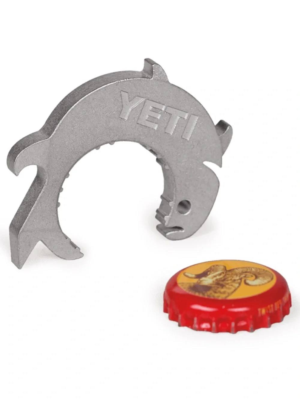 Yeti Silver Stainless Multi-Function Cooler Tarpon Beverage Tool Insert